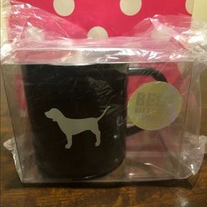 Black stainless steel VS PINK dog logo coffee mug